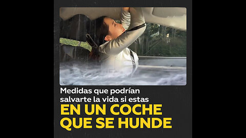 ¿Qué hacer si estás en un coche que se hunde? Aquí hay algunas medidas que podrían salvarte la vida
