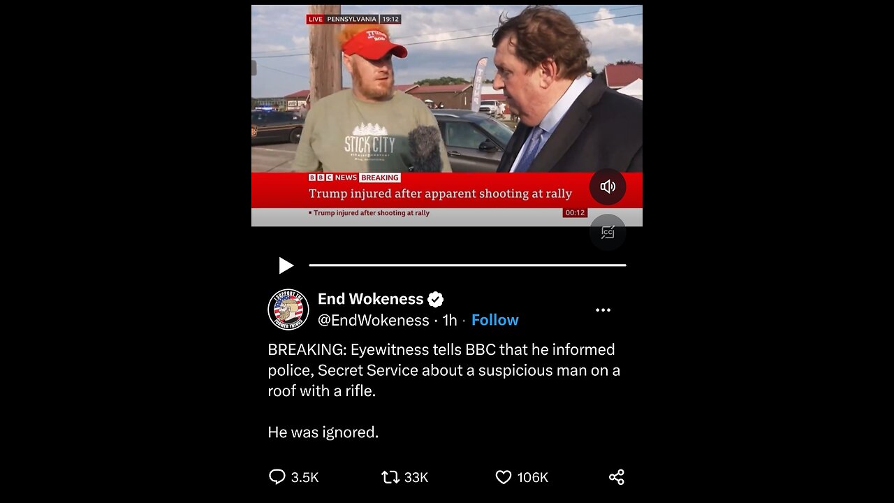 BBC Trump Assassination Witness Interview