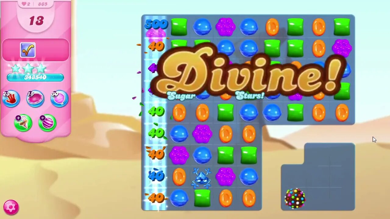 Candy Crush Saga Level 865
