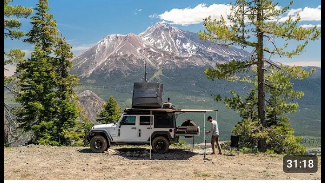California camping with a view -living in my jeep/