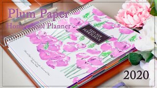 UNBOXING: 2020-2021 PLUM PAPER PLANNER | HOMESCHOOL PLANNER FLIP-THROUGH