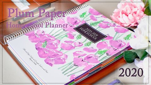 UNBOXING: 2020-2021 PLUM PAPER PLANNER | HOMESCHOOL PLANNER FLIP-THROUGH