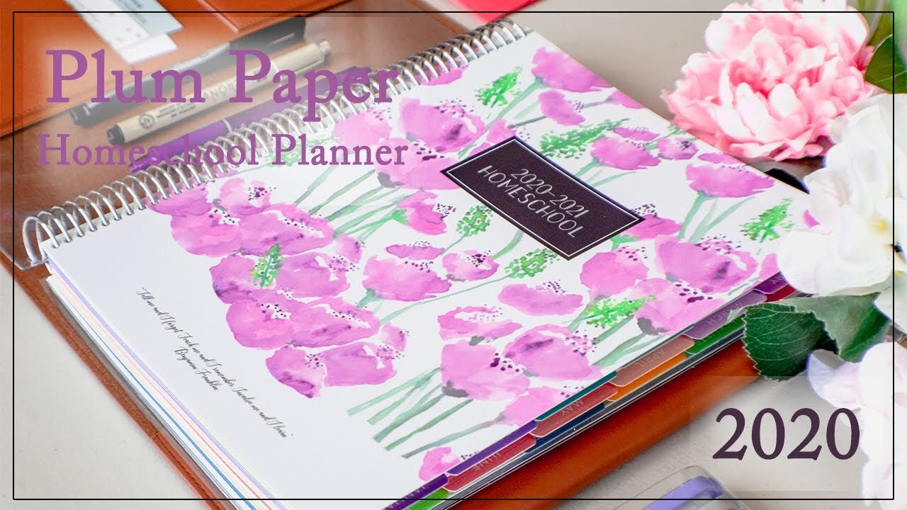 UNBOXING: 2020-2021 PLUM PAPER PLANNER | HOMESCHOOL PLANNER FLIP-THROUGH
