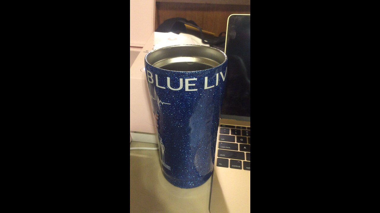 Blue lives matter tumbler