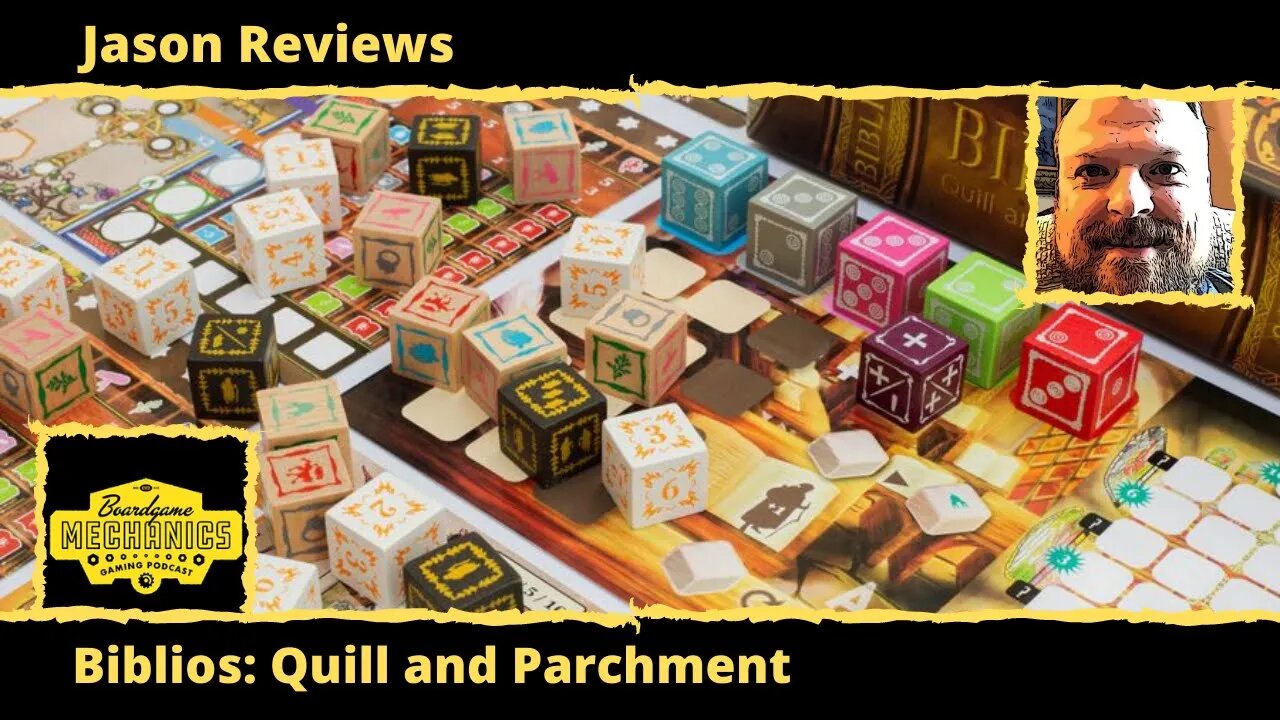 Jason's Board Game Diagnostics of Biblios: Quill and Parchment