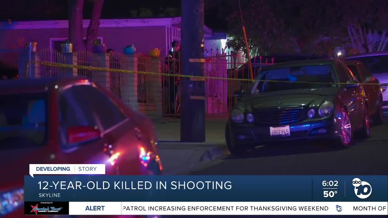 12-year-old killed in Skyline shooting