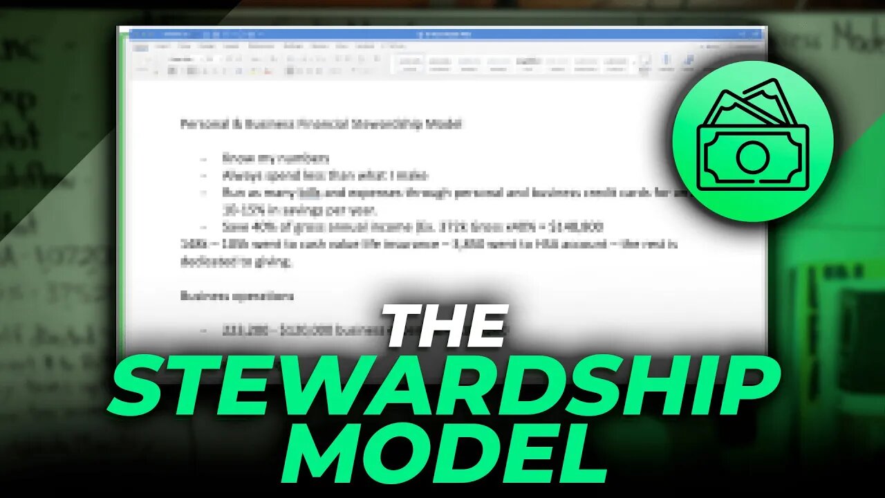 The Stewardship Model For Your Personal and Business Finances