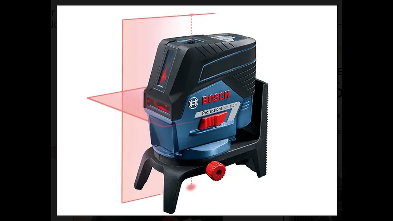 Nível a Laser Automático Bosch GCL 2-50 C - com Base Magnética Alcance 50m com Tripé