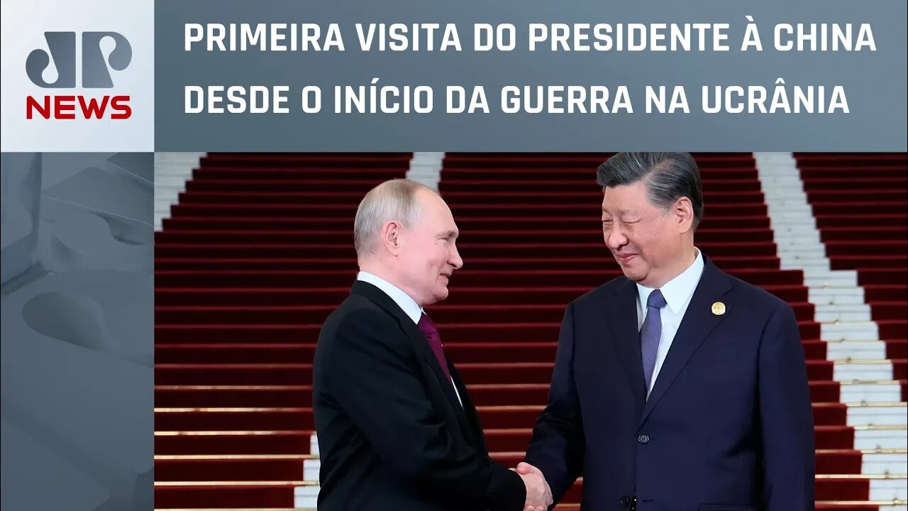 Vladimir Putin se reúne com Xi Jinping em Pequim para debater conflito no Oriente Médio