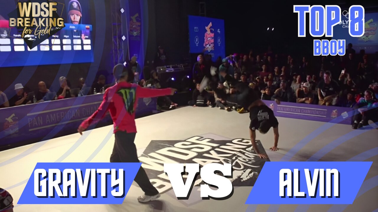 BBOY GRAVITY VS BBOY ALVIN | TOP 8 | WDSF PAN AMERICAN BREAKING CHILE 2023