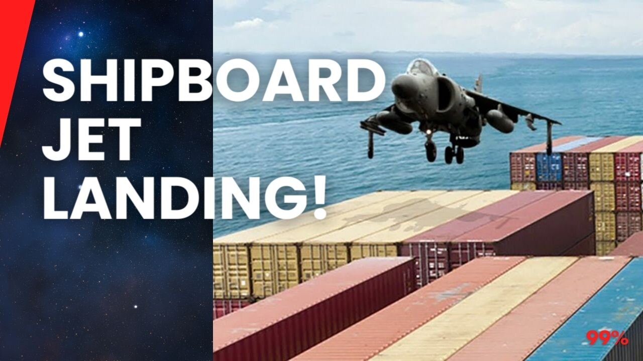 Pilot Lands $7M Jet on Cargo Ship in Daring Mid-Sea Maneuver!