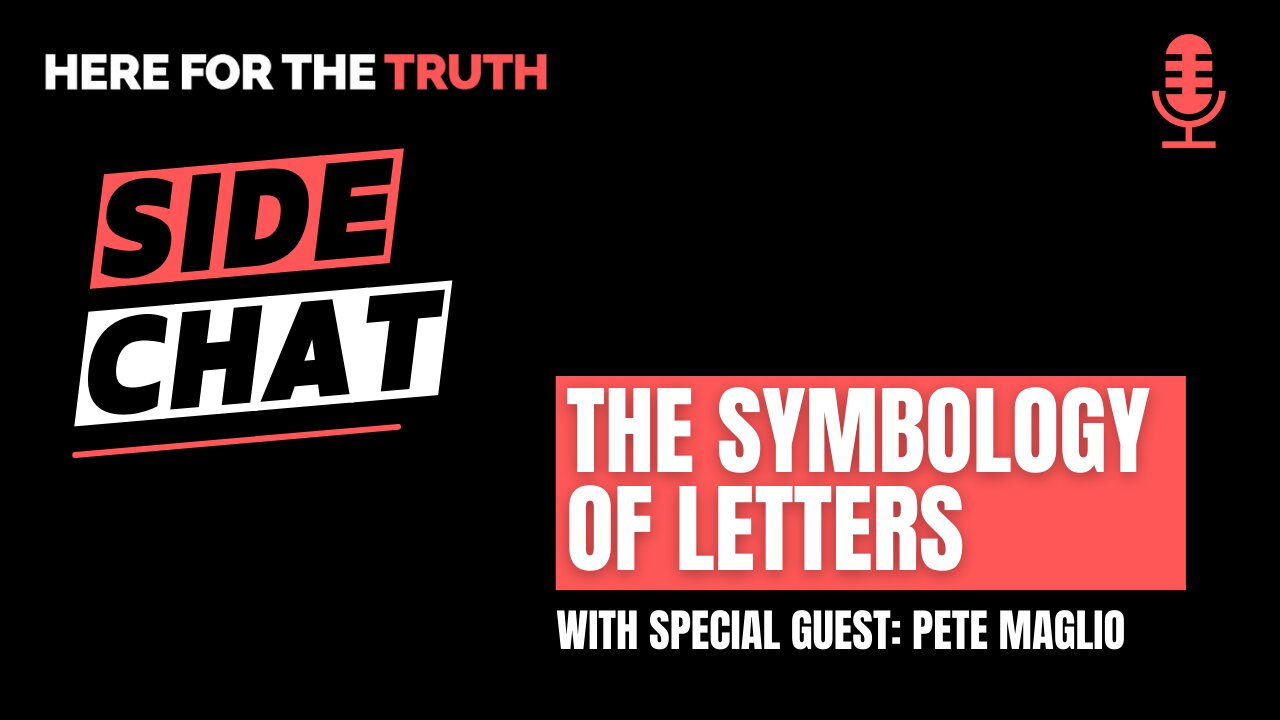 Side Chat #10: The Symbology of Letters with Pete Maglio