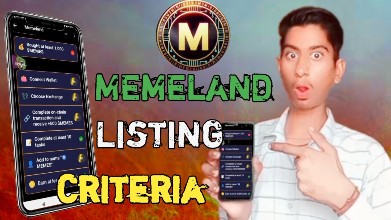 Memeland Listing Criteria Kay hai Withdrawal All Meme Token in Exchange