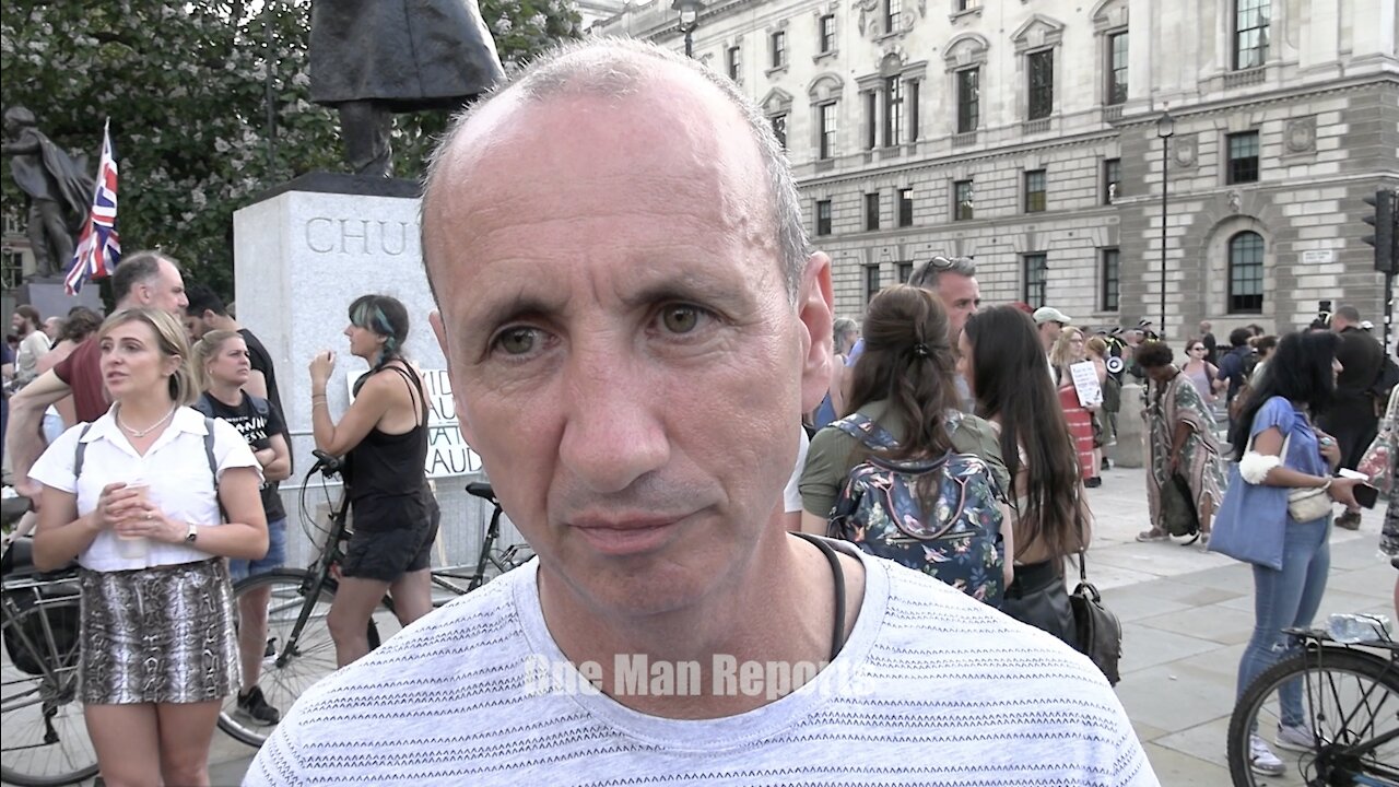 Mark Sexton gives update at Parliament Square