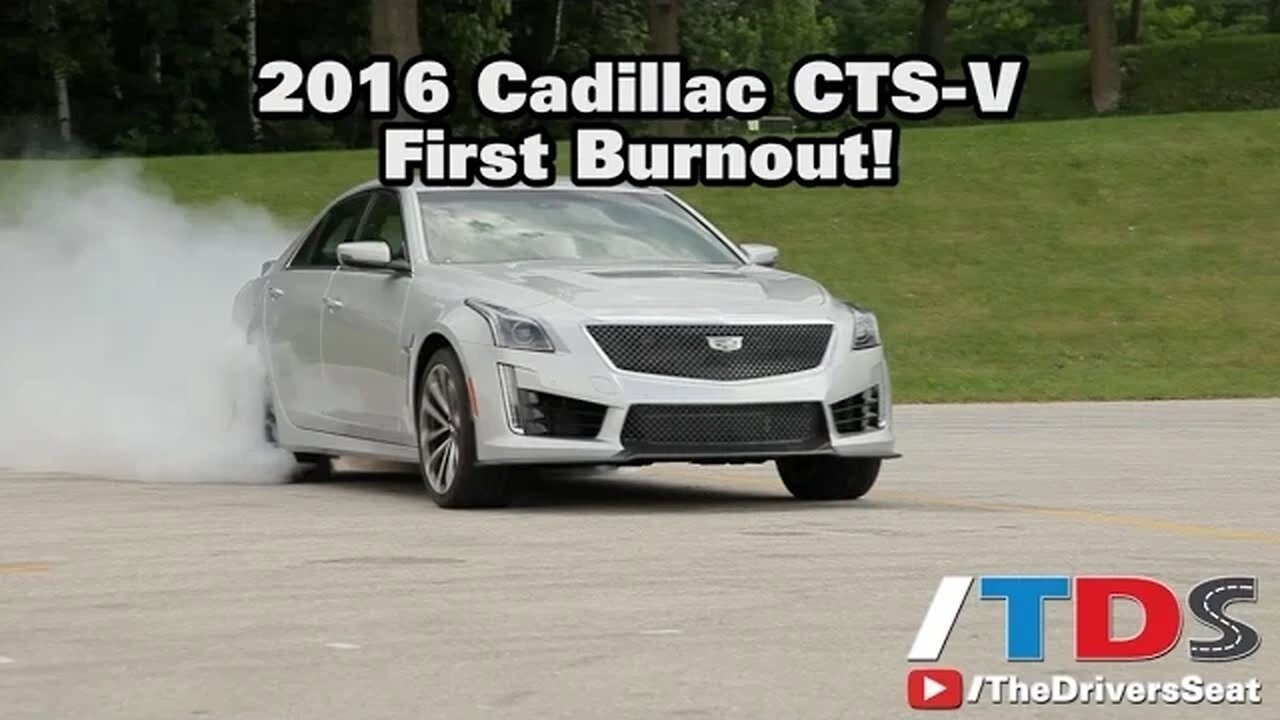 2016 Cadillac CTS V - First Burnout!