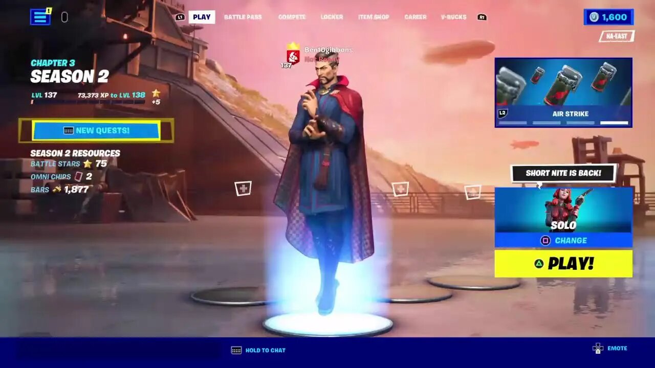 Ben10gibbons playing Fortnite