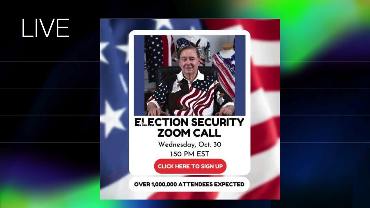 Join The Election Security Zoom Call Livestream | 1,000,000+ Attendees Expected