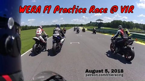 Superbike Wanderer Pro Racer Motovlog @ VIR for WERA National - F1 Practice Race | Irnieracing 2018