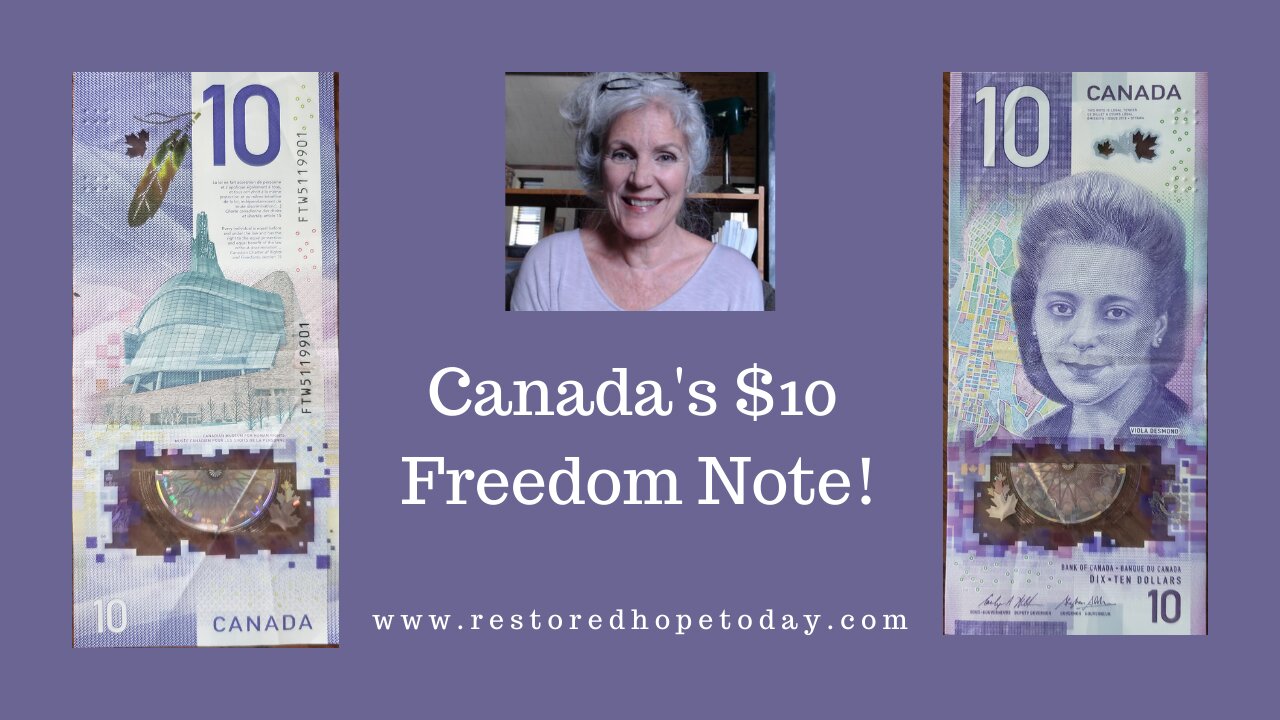 Canada's $10 Freedom Note