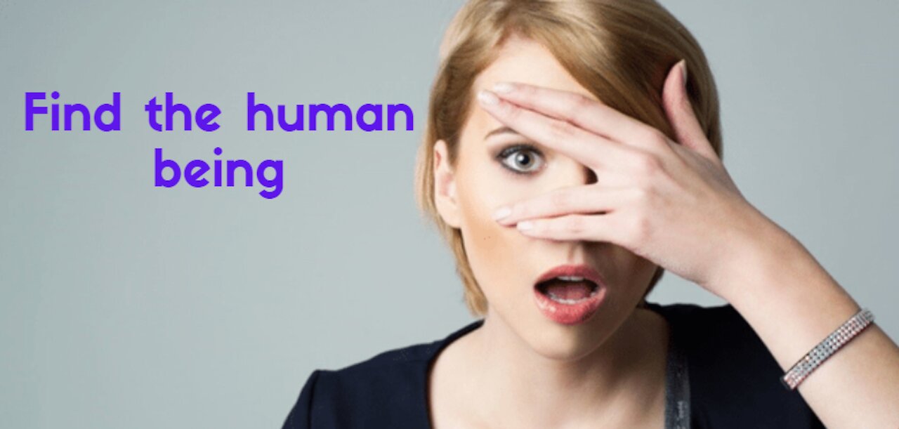 Find the human being