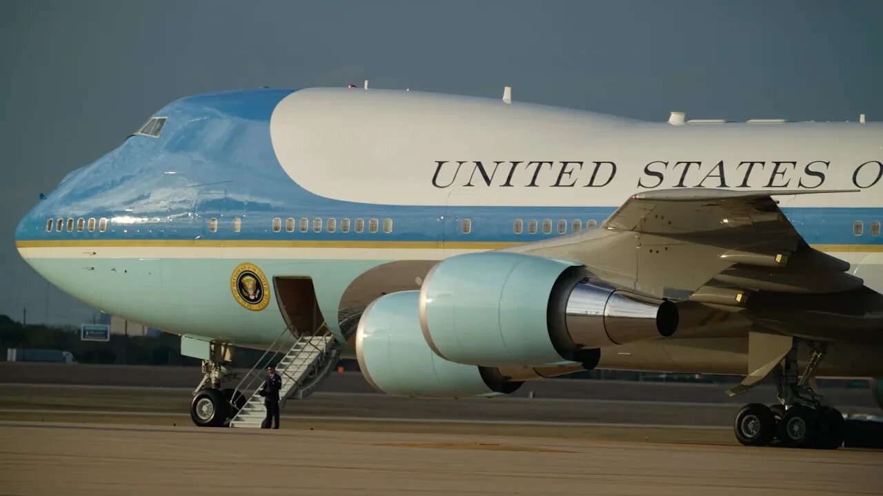 President Trump Air Force One Arrival Austin