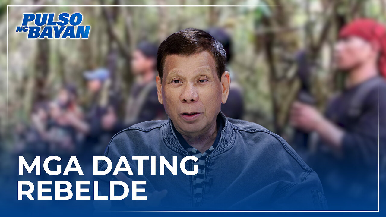 Pagsali ng mga dating rebelde sa pwersa ng pamahalaan, suportado ni dating pangulong rodrigo duterte