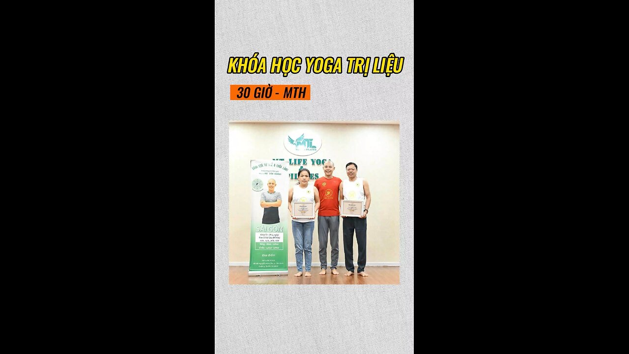 Khoá Học Yoga Trị Liệu 30H MTH