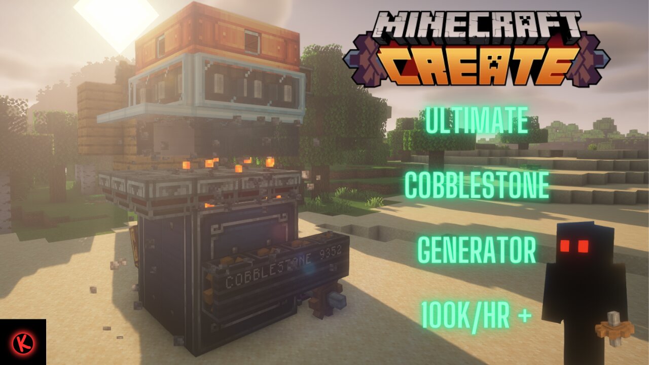 Minecraft: ULTIMATE 100/H Cobblestone Generator | CreateMod