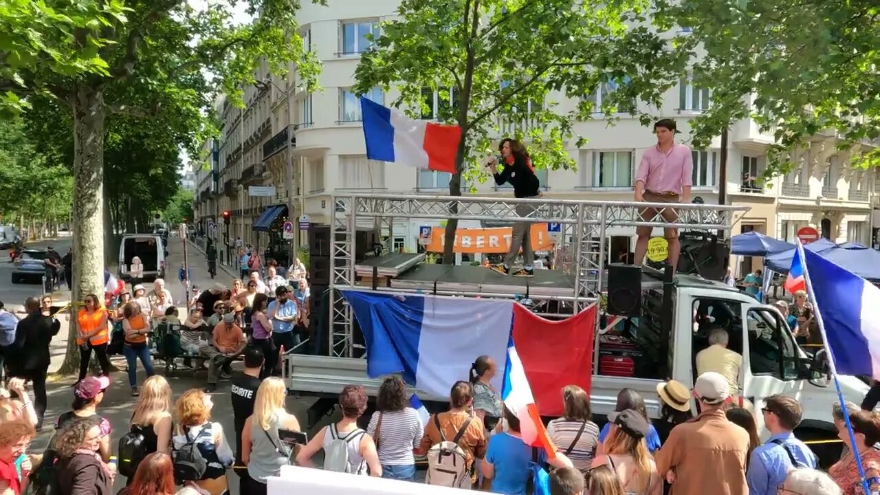 MANIFESTATION NATIONALE POUR LA PAIX ET LA LIBERTÉ - Place du 18 Juin 1940 - Vidéo 5