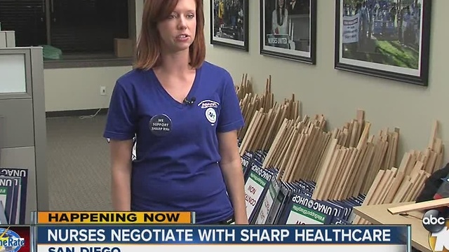 Nurses negotiate with Sharp Healthcare