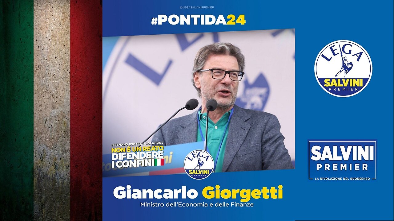🔴 Giancarlo Giorgetti - #Pontida #Pontida2024