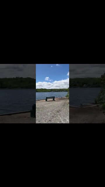 Walking through Point Pleasant Park Halifax