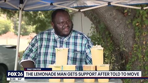 They call him the lemonade man - Told to move on