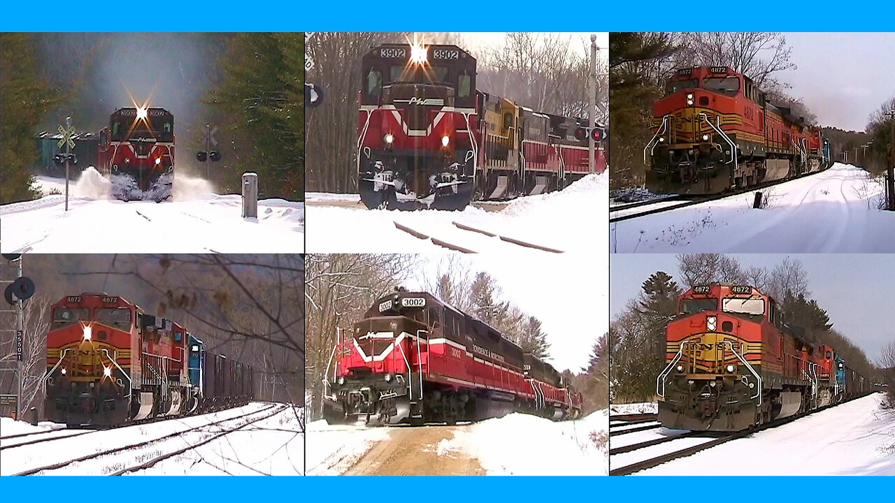 Chasing the Mt. Tom Coal Train on a Winter Day