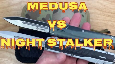 Maxace “Medusa” in M390 vs No Limit Knives “Night Stalker” in S90V Almost no play and great design