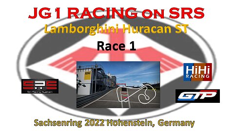 JG1 RACING on SRS - Race 1 - Lamborghini Huracan ST - Sachsenring 2022 - Hohenstein - Germany