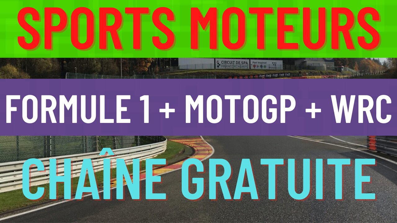 FORMULE 1 - MOTOGP - WRC en DIRECT 🏆 RTBF Meilleure Chaîne de diffusion gratuite de SPORTS MOTEURS