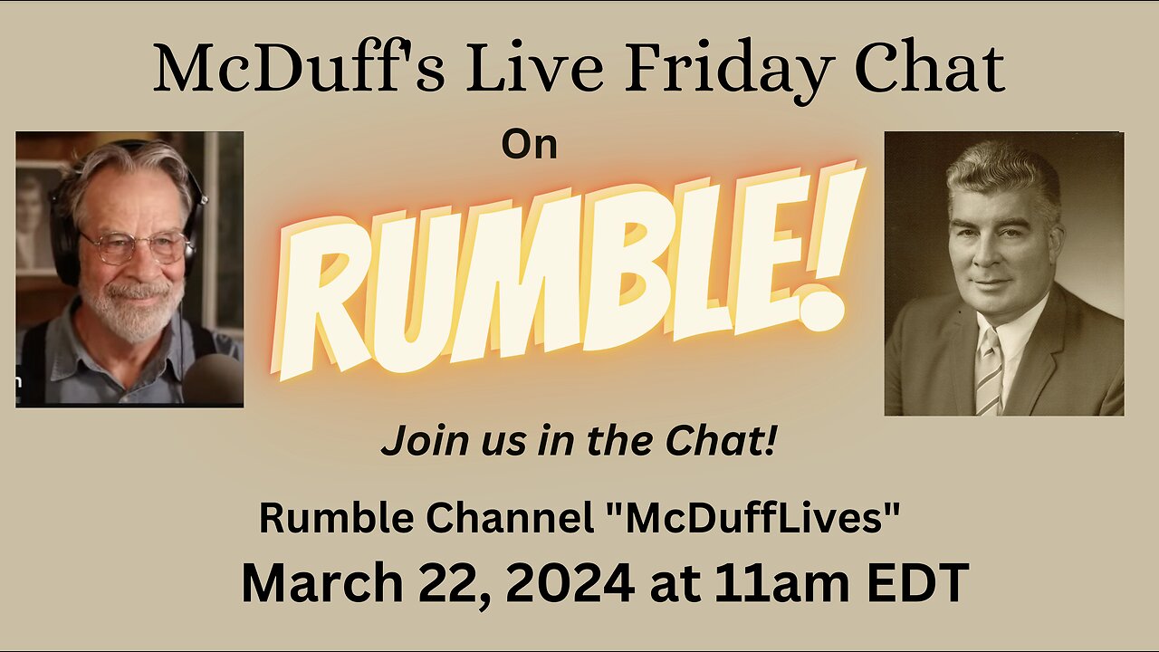 McDuff's Friday Live Chat, March 22, 2024