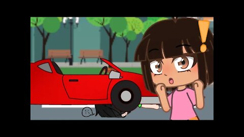 Dora ran over someone // (Dora atropelou um cara) // Gacha Club