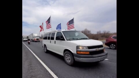 People are making their way to Washington, D.C. for the People’s Convoy.