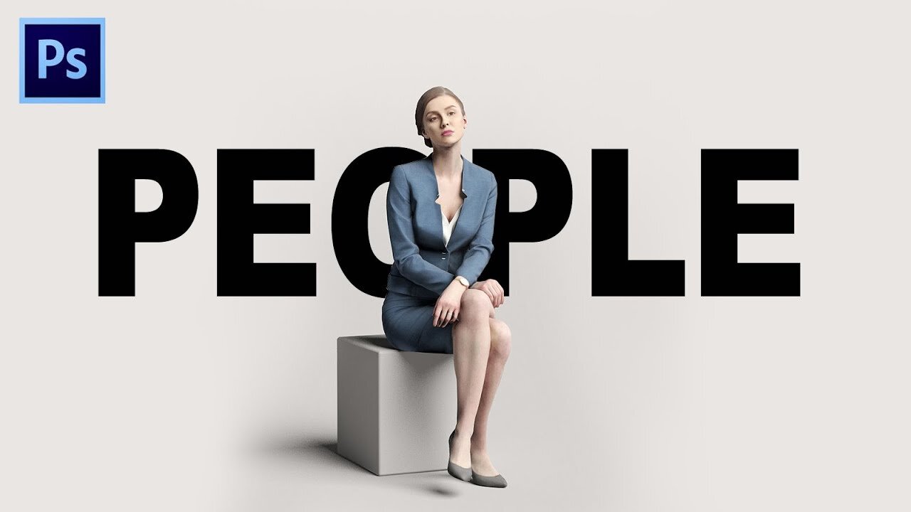 TUTORIAL PHOTOSHOP - EFEK TEKS DI BELAKANG OBJEK