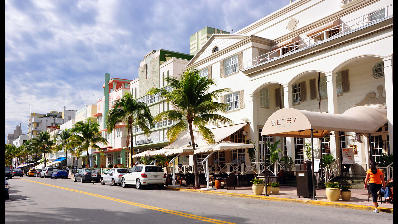 【4K】WALK OCEAN DRIVE walking tour South Beach Miami Florida 4k video USA documentary