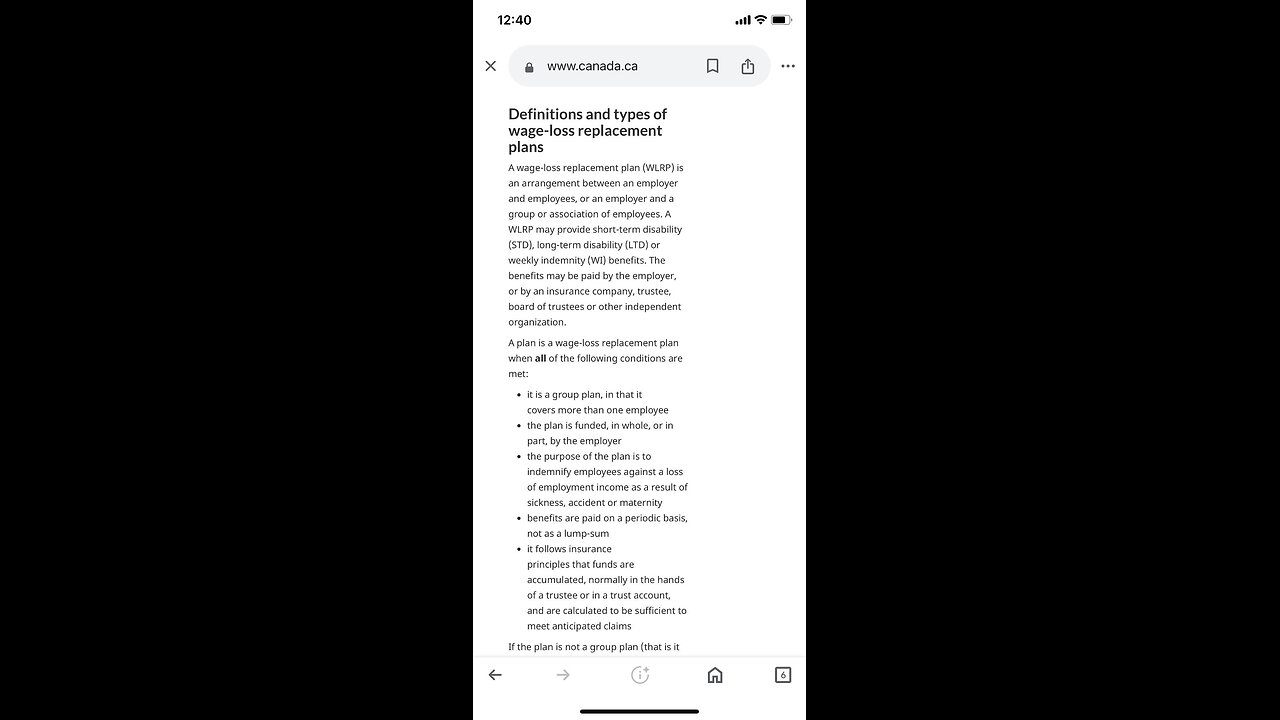 Chapter 2 CPPD/ LTD Wage replacement Insurance