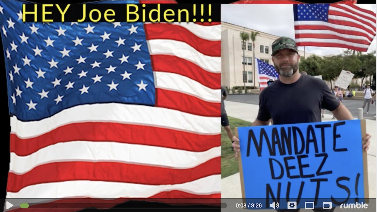 Hey Joe Biden! Mandate DEEZ NUTZ!!!! Fuck Joe Biden and Fuck Tyranny