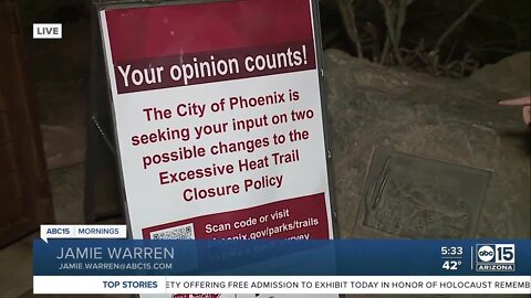 Phoenix considering expanding trail closures in extreme heat