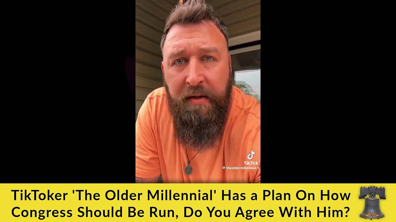 TikToker 'The Older Millennial' Has a Plan On How Congress Should Be Run, Do You Agree With Him?