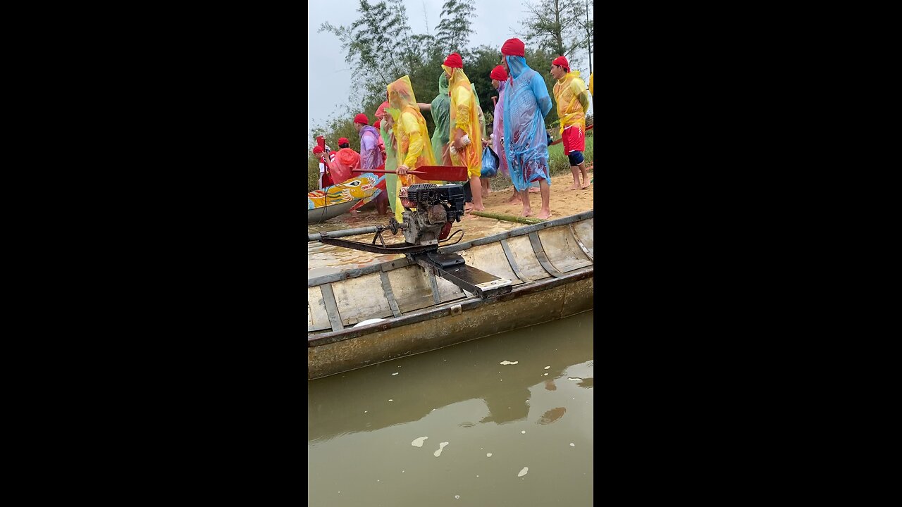 Boat racing ceremony in Vietnam