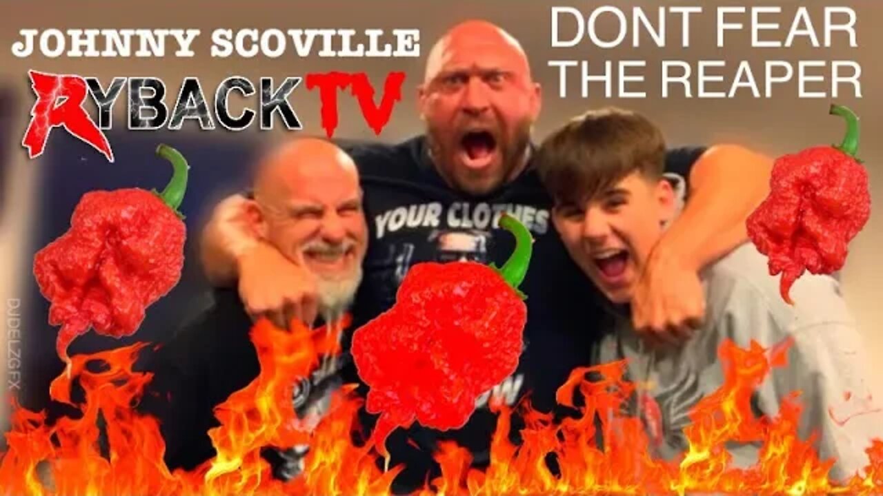 Ryback Eating Raw Carolina Reaper Pepper Chase The Heat Johnny Scoville - Ryback TV