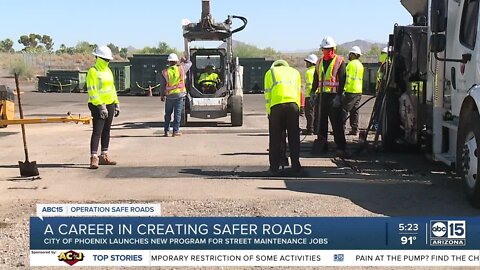 Phoenix offering paid training program to become Street Maintenance Worker