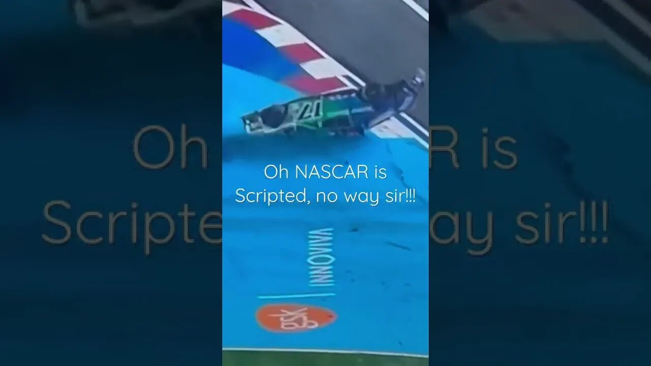 NASCAR drivers are still literally insane #nascar #carwrecks #carcrash